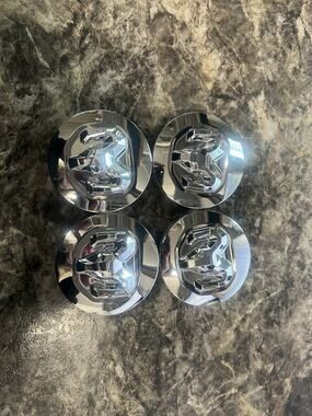 OEM set of 4 Dodge Ram 1500 chrome wheel rim center caps 2.5" 63mm Genuine Mopar